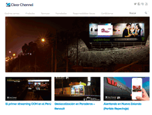 Tablet Screenshot of clearchannel.com.pe
