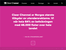 Tablet Screenshot of clearchannel.no