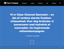 Tablet Screenshot of clearchannel.dk
